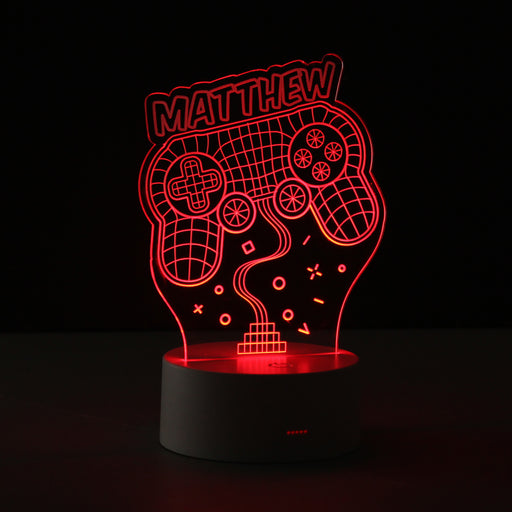 Personalised Name Gaming LED Colour Changing Light