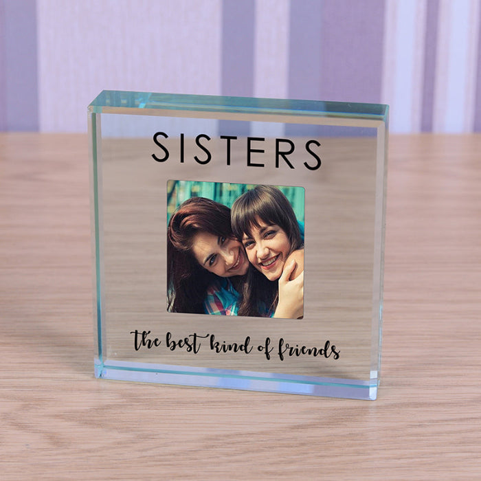 Sisters Photo Gift Plaque - The Best Kind Of Friends