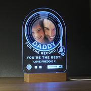 Personalised For The Record You’re The Best Photo Upload LED Light