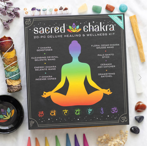 Sacred Chakra Deluxe Healing and Wellness Kit Gift Set