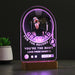 Personalised For The Record You’re The Best Photo Upload LED Light
