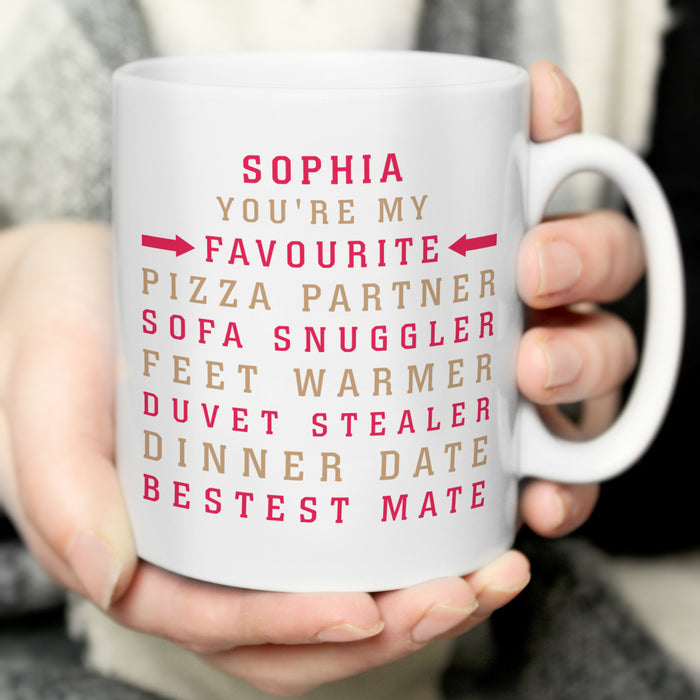 Personalised You’re My Favourite Mug