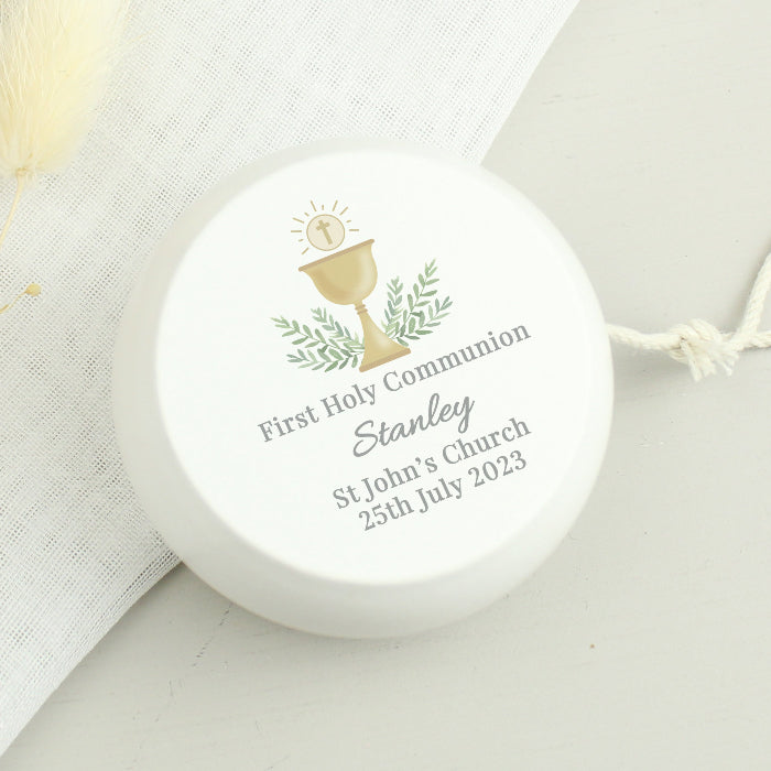 Personalised First Holy Communion Wooden Yoyo