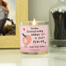Personalised Everything About You Is Just Peachy Scented Candle Jar