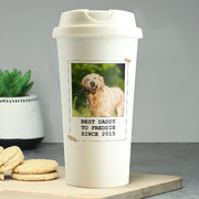 Photo Upload & Text Travel Mug