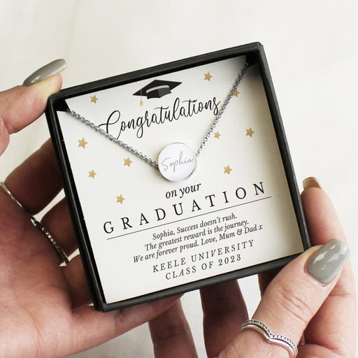 Personalised Graduation Necklace With Gift Box