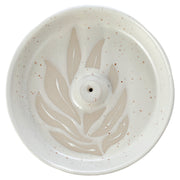 Florens Hesperantha Cream Stoneware Ashcatcher Incense Sticks Burner