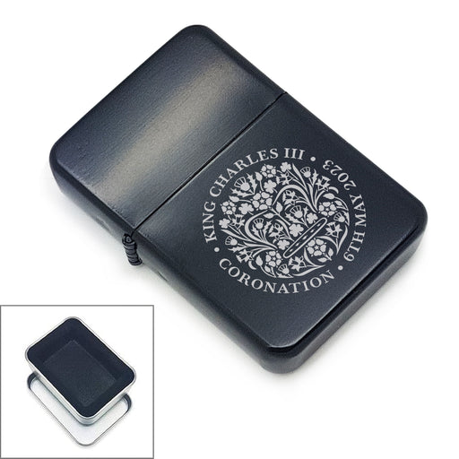 King Charles III Official Coronation Logo Black Lighter