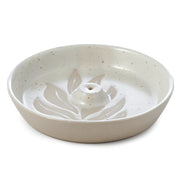 Florens Hesperantha Cream Stoneware Ashcatcher Incense Sticks Burner