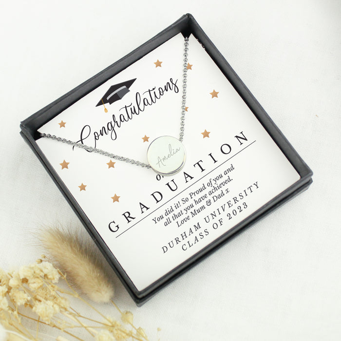 Personalised Graduation Necklace With Gift Box