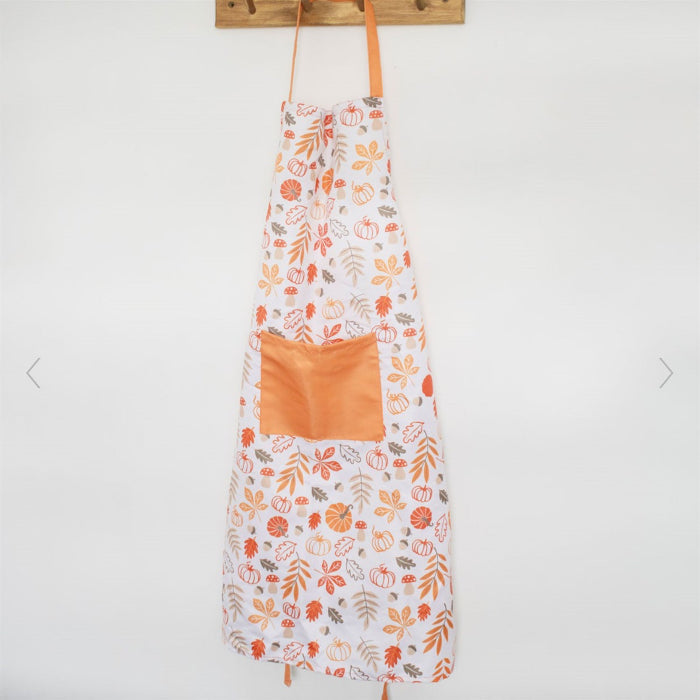 Autumn Leaves and Pumpkins Design Apron