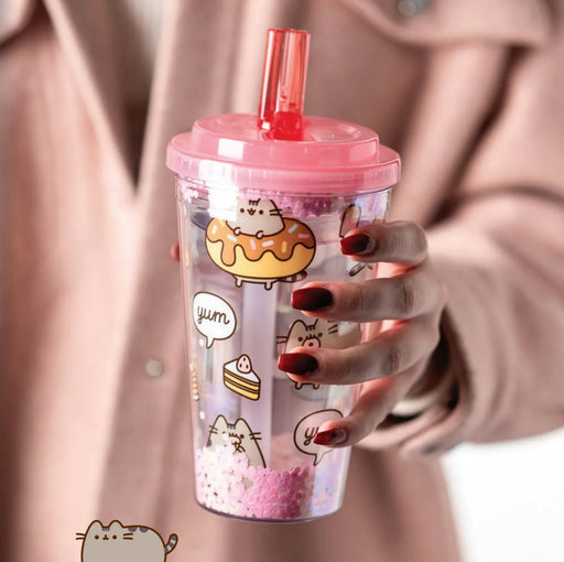 Shatterproof Pusheen Cat Foodie Double Walled Cup & Straw