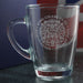 Engraved King Charles III Official Coronation Logo Glass Mug