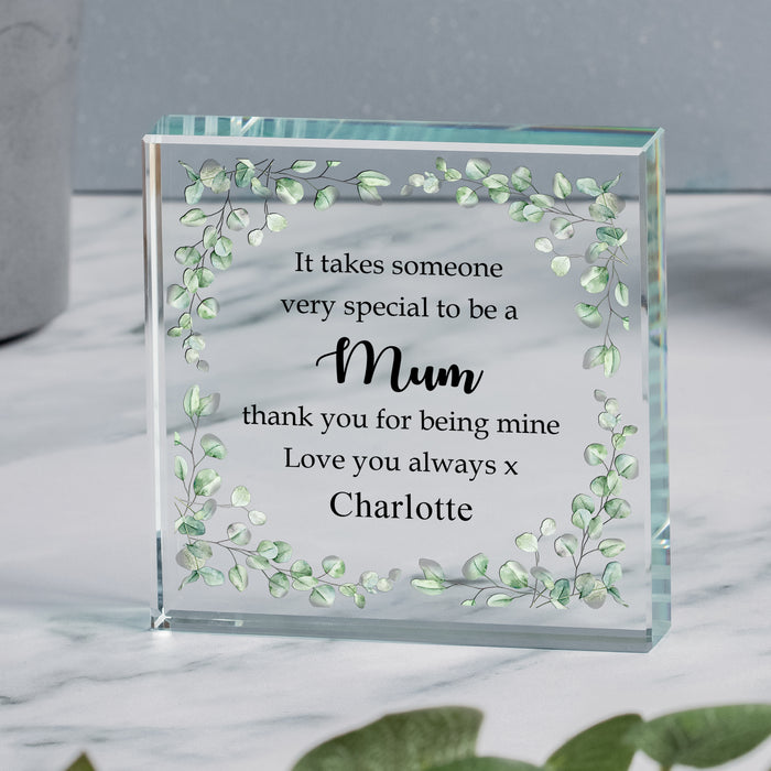 Special Mum Glass Token Keepsake Gift