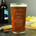 Personalised World's Best Son Pint Glass