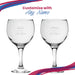 Engraved Gin Balloon Cocktail Glass with The Gin Queen Design, Personalise with Any Name Image 5