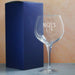 Engraved Primeur Gin Balloon Cocktail Glass with Name's Gin Serif Design, Personalise with Any Name Image 3