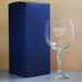 Engraved Crystal Gin and Tonic Cocktail Glass with Serif Design - Gift Boxed
