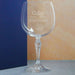 Engraved Crystal Gin and Tonic Glass with Line Break Design - Gift Boxed