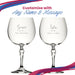 Engraved Crystal Gin and Tonic Glass with Flourish Design, Personalise with Any Name and Message Image 5