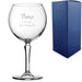 Engraved Hudson Gin Balloon with Flourish Design, Personalise with Any Name and Message Image 1