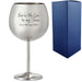Engraved Metal Gin Balloon Glass with You're the Gin to My Tonic Design, Personalise with Any Message Image 1