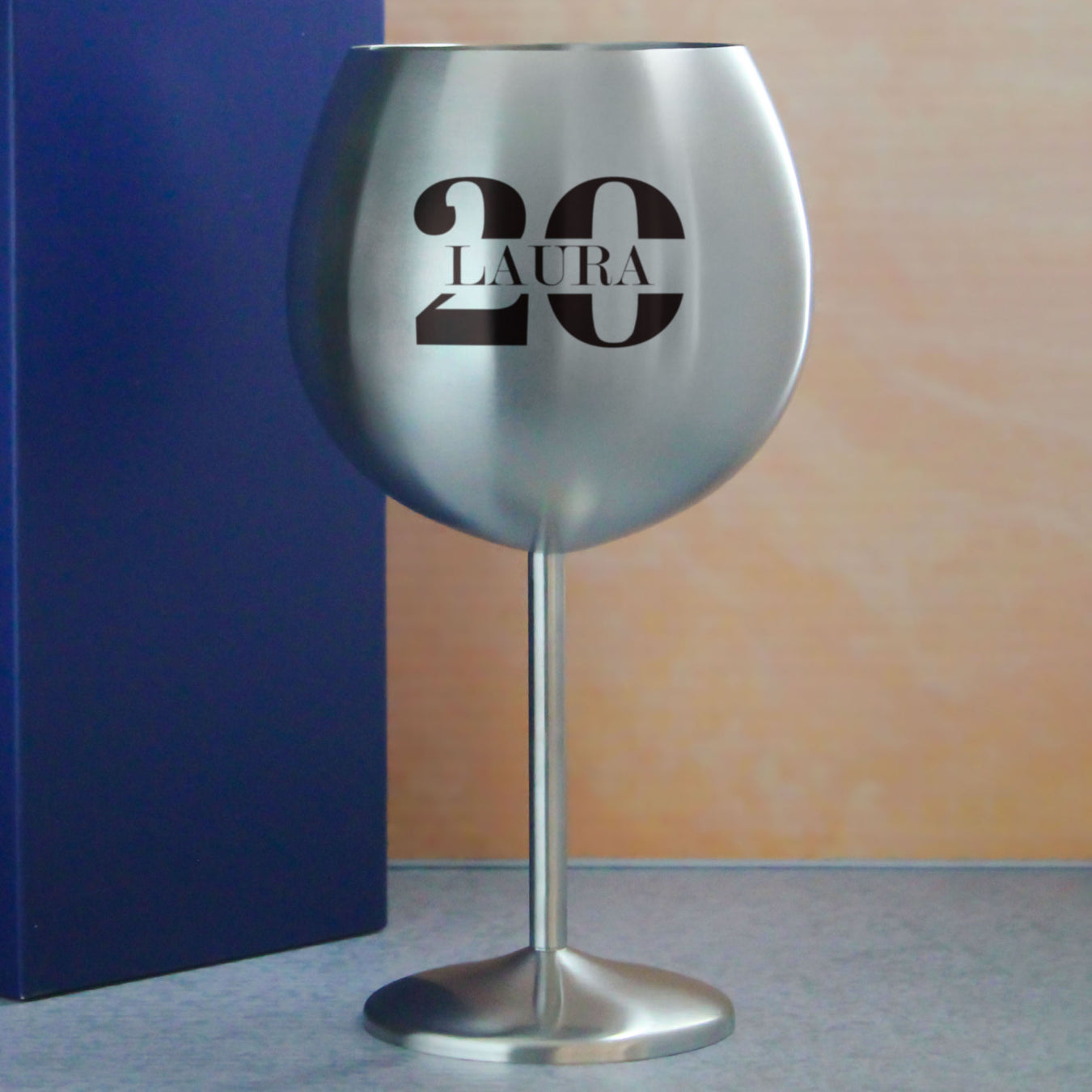 20th Birthday Glass