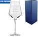 Engraved 390ml Infinity Crystal Red Wine Glass With Gift Box