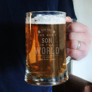 Engraved Best in The World Pint Tankard Glass & Gift Box
