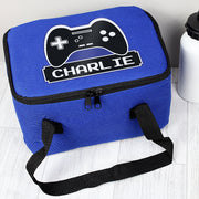 Personalised Gaming Blue Lunch Bag - Back To School