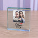 Happy Father’s Day Gift Glass Photo Upload Keepsake Block