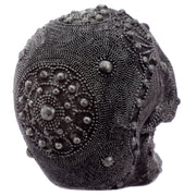 Silver Beaded Skull Head Ornament