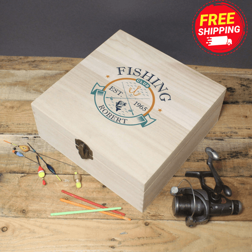 Personalised Fishing Club Storage Box