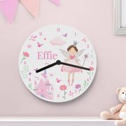 Personalised Fairy Princess Wooden Clock