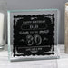 Personalised 80th Birthday Vintage Crystal Glass Block
