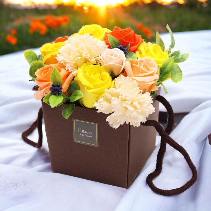 Soap Flower Bouquet of Spring Flowers