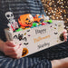 Personalised Halloween Wooden Treats Crate Box