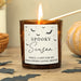 Personalised Halloween Spooky Glass Candle