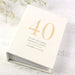 Personalised 40th Anniversary Photo Album with Sleeves - 6x4