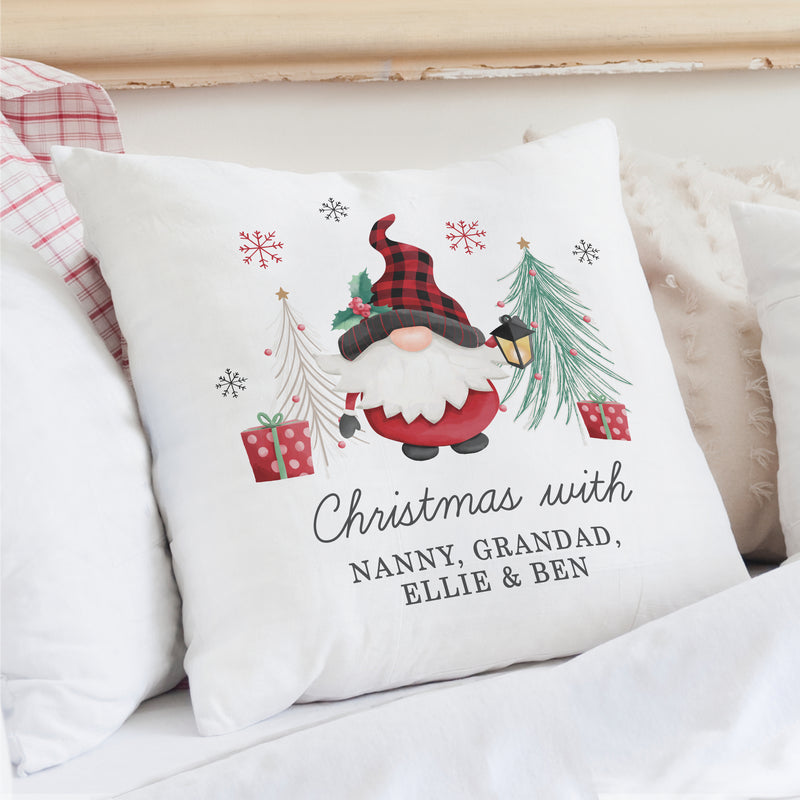 Personalised Christmas Gonk Cushion
