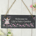 Personalised Fairy Princess Garden Slate Sign