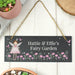 Personalised Fairy Princess Garden Slate Sign