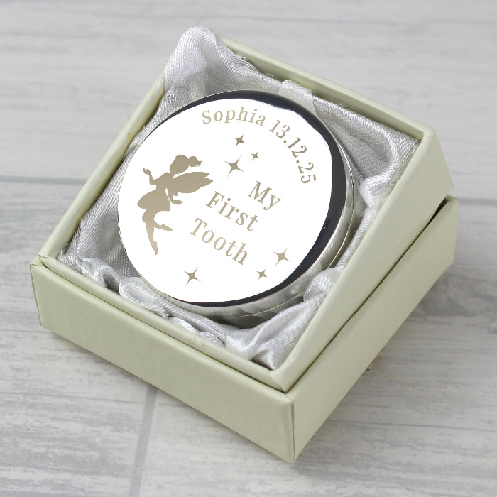 Engraved Fairy Princess First Tooth Trinket Box
