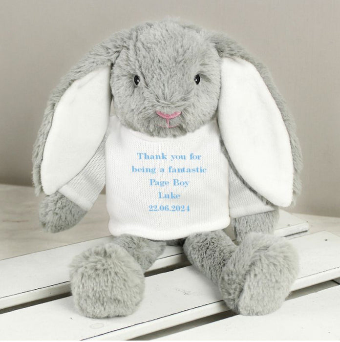 Personalised Page Boy Bunny Rabbit Soft Toy