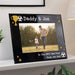 Dad / Daddy Football Black Glass Photo Frame - Personalised