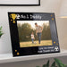 Dad / Daddy Football Black Glass Photo Frame - Personalised