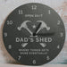 Personalised Tools Shed / Workshop Slate Clock