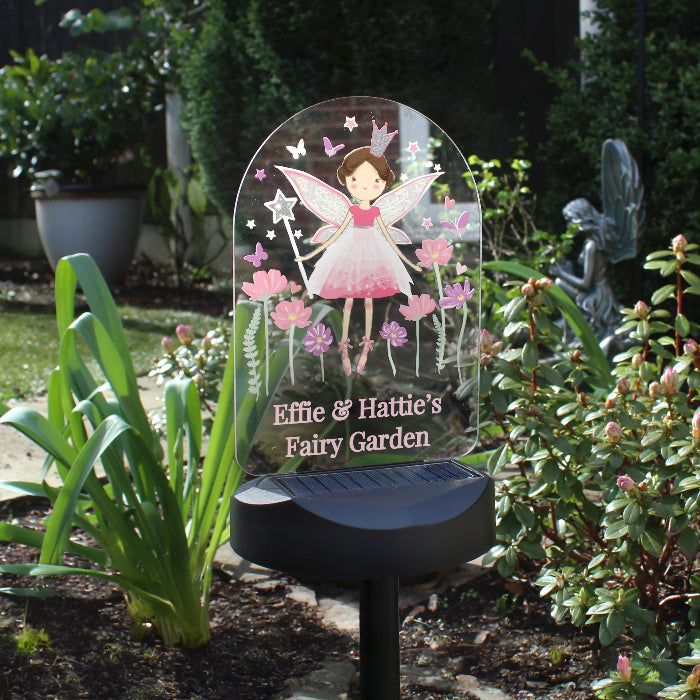 Personalised Fairy Princess Garden Solar Light