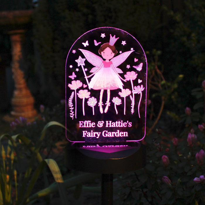 Personalised Fairy Princess Garden Solar Light