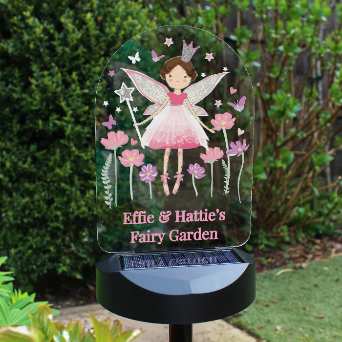Personalised Fairy Princess Garden Solar Light